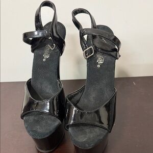 Elegant Black Platform Heels